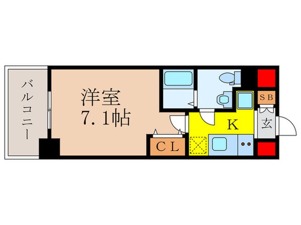 ラクラス新大阪の物件間取画像